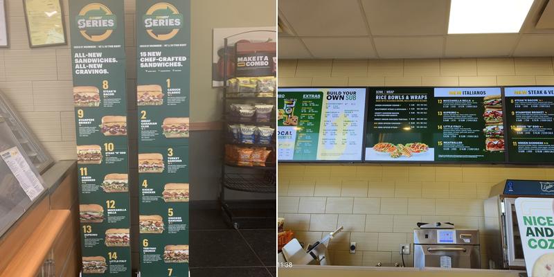 Subway Menu