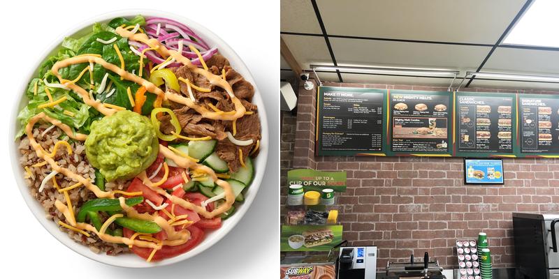 Subway Menu
