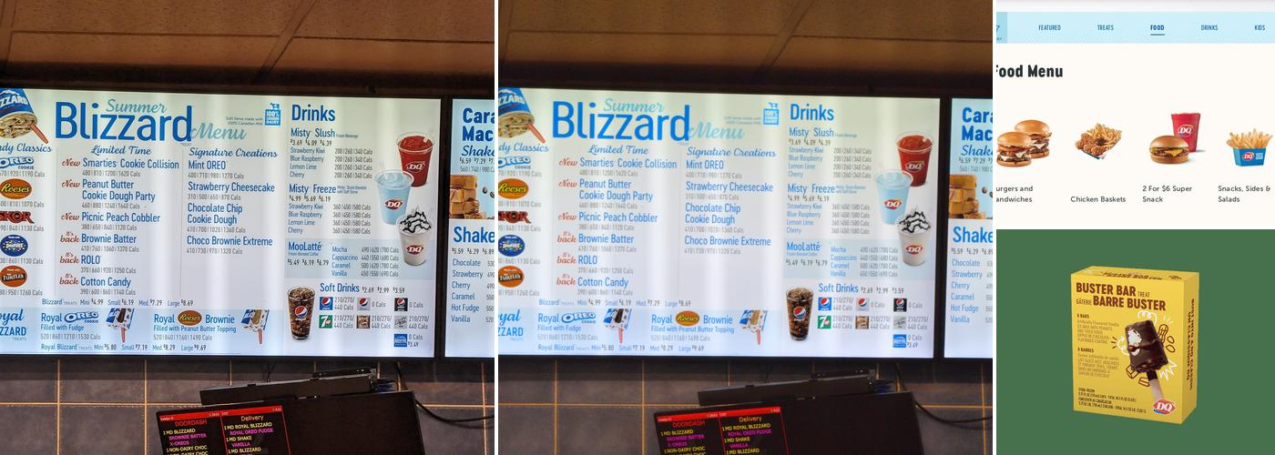 Dairy Queen Menu