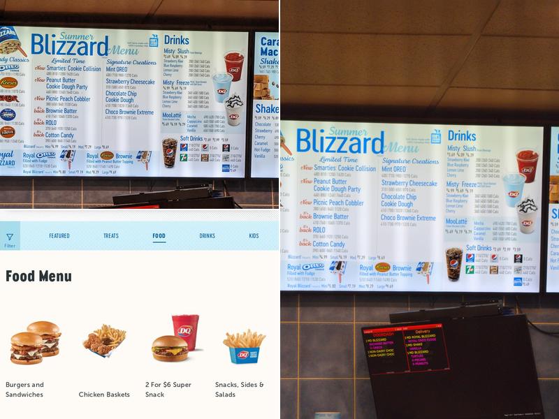 Dairy Queen Menu
