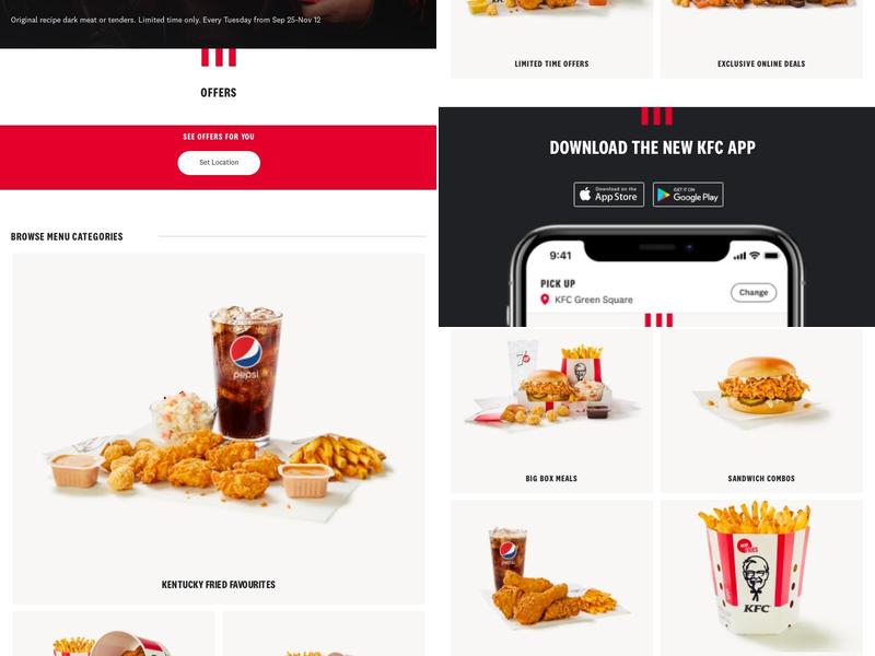 KFC Menu