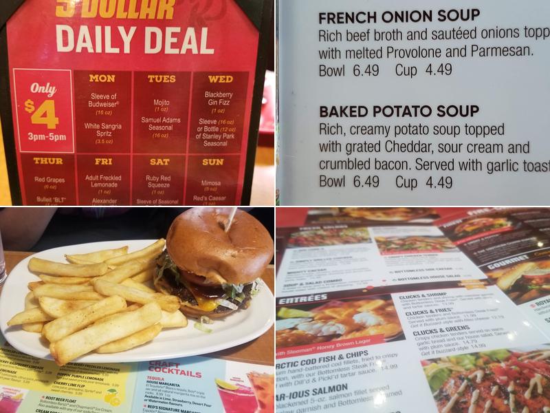 Red Robin Gourmet Burgers and Brews Menu