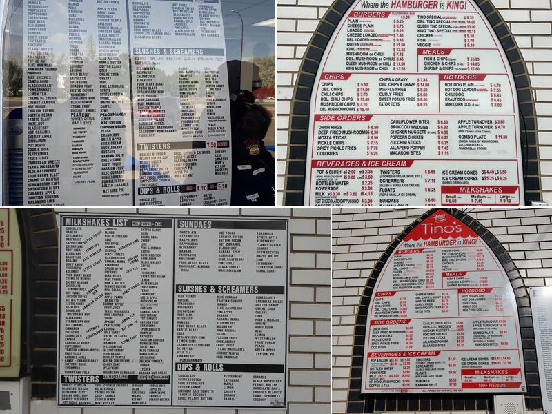 Tino's Menu
