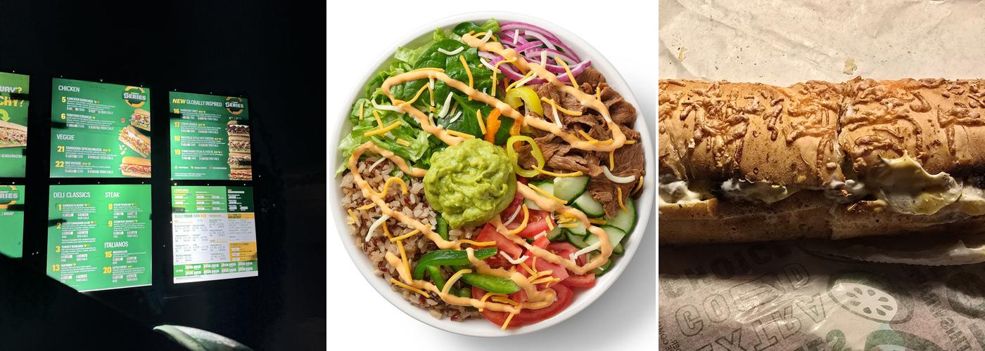 Subway Menu