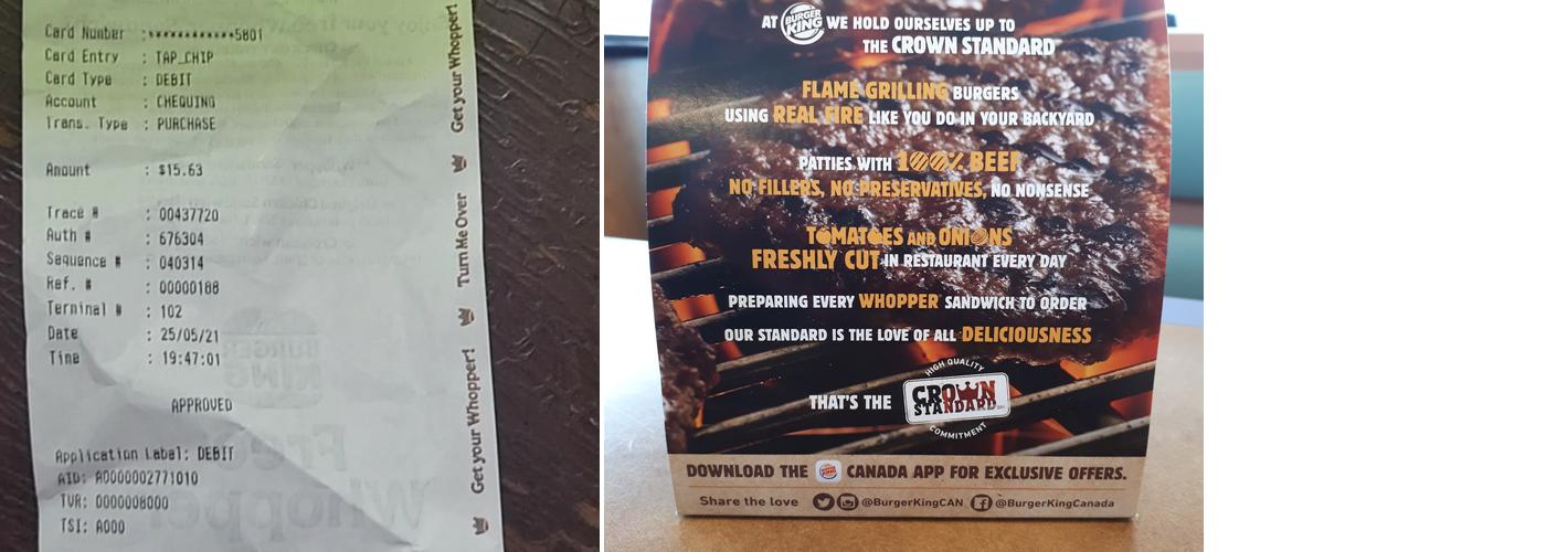 Burger King Menu
