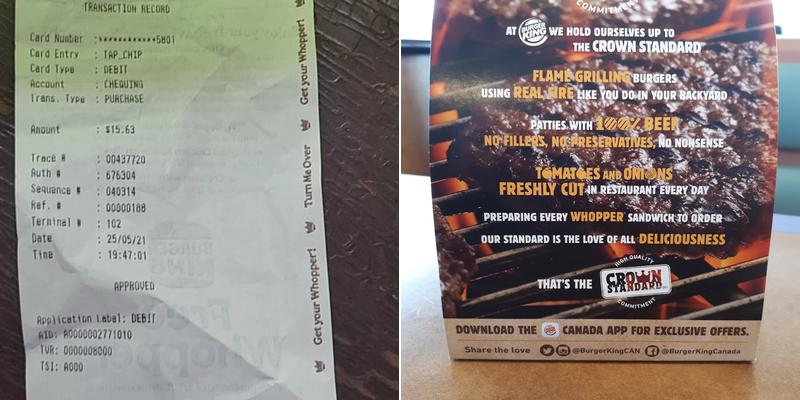 Burger King Menu