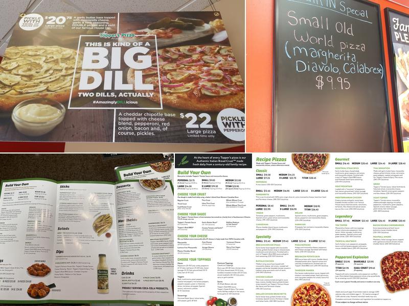 Topper's Pizza - Belleville Menu