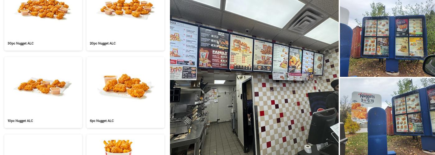 KFC Menu