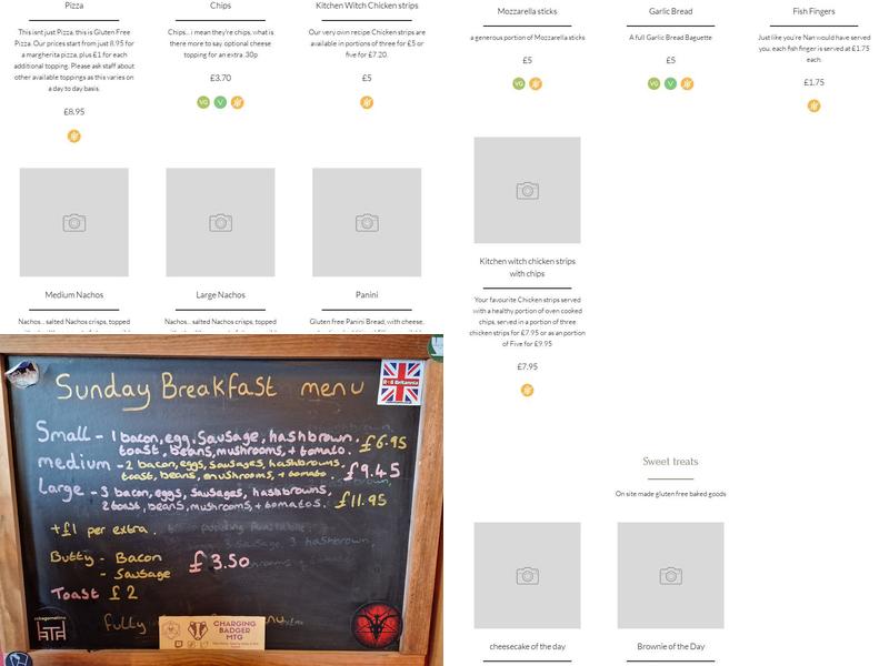 Leaky teacup ltd (gluten free kitchen) Menu