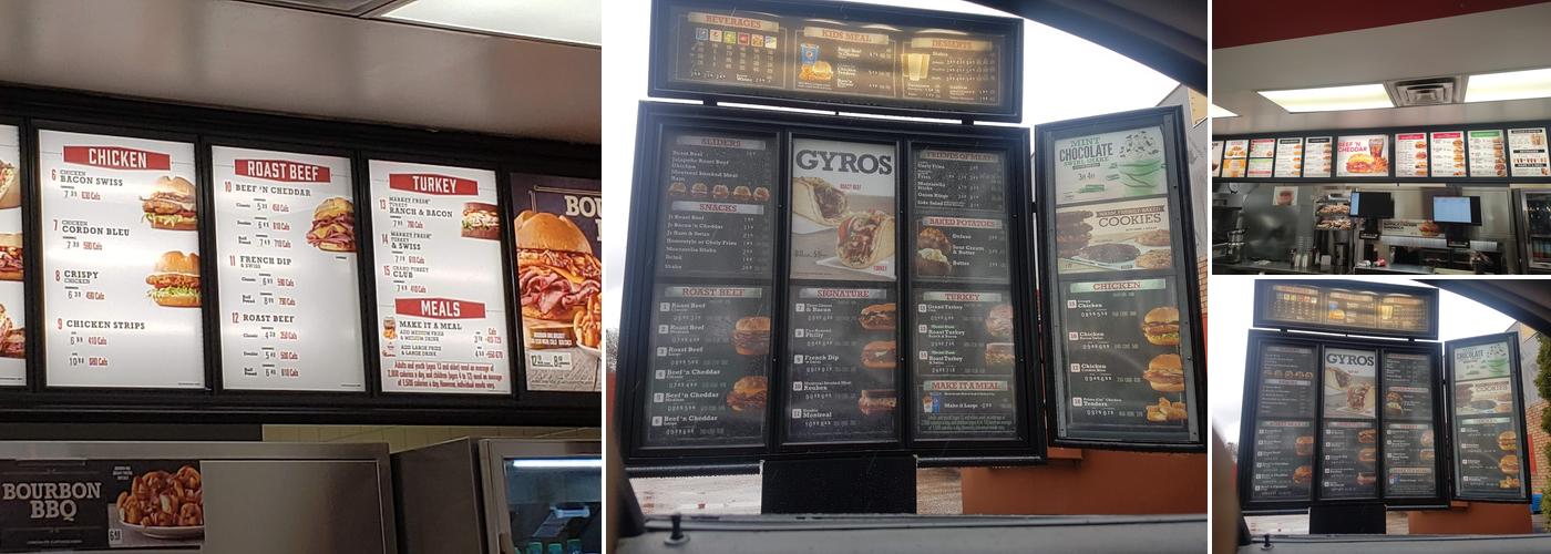 Arby's Menu