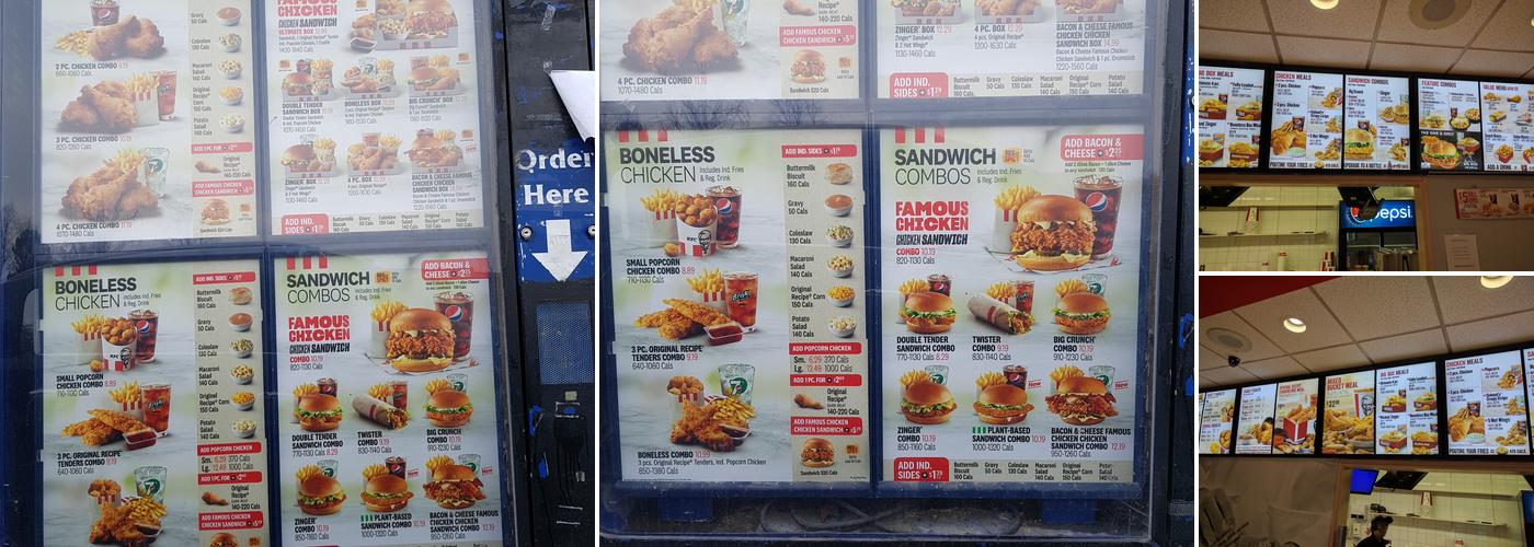 KFC Menu