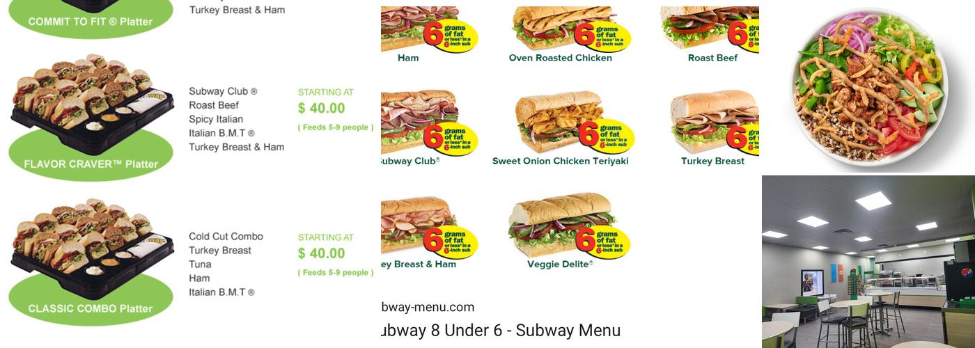 Subway Menu