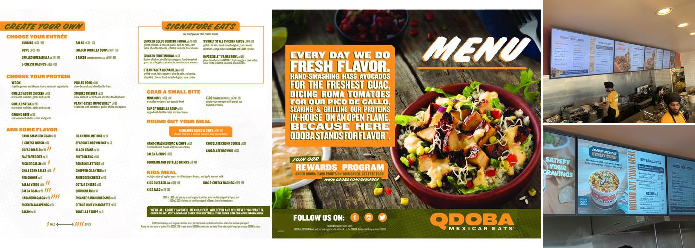 QDOBA Mexican Eats Menu