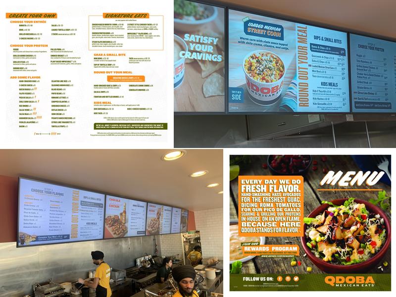 QDOBA Mexican Eats Menu