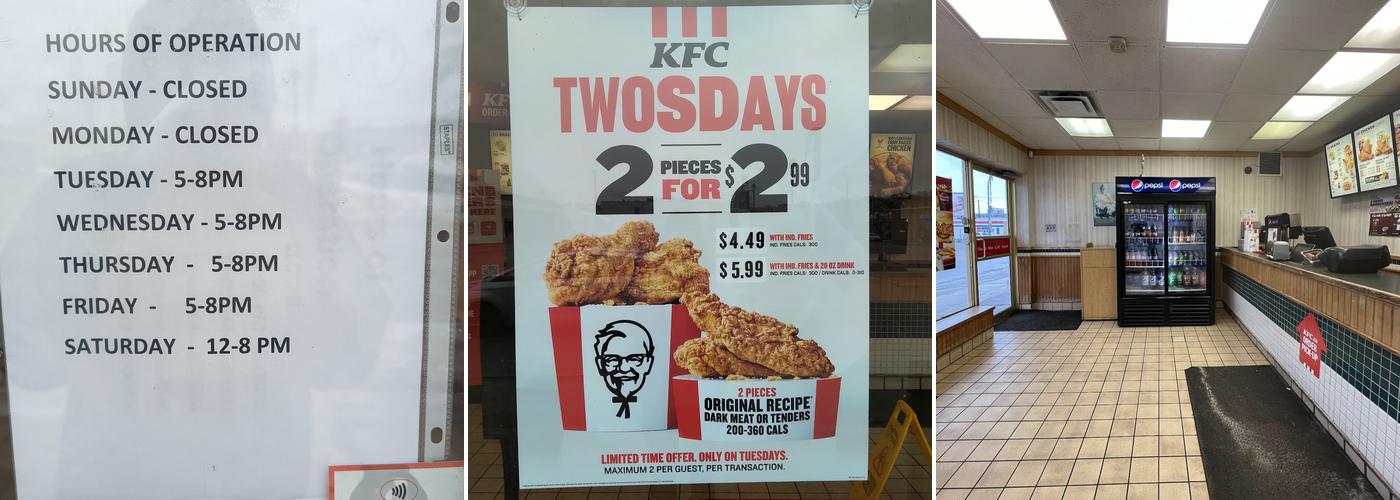 KFC Menu