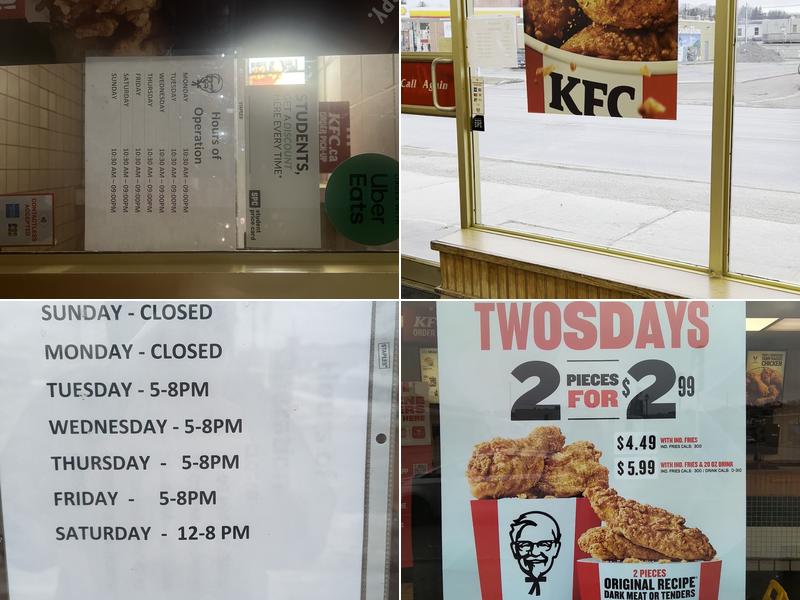 KFC Menu