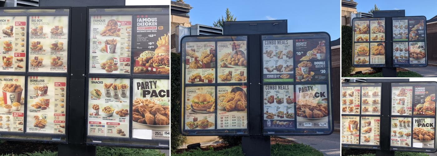 KFC Menu