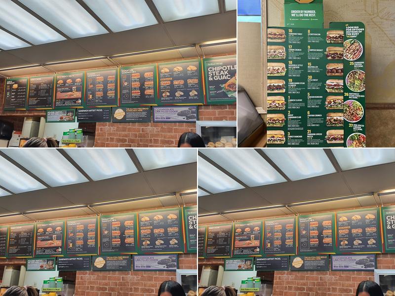 Subway Menu