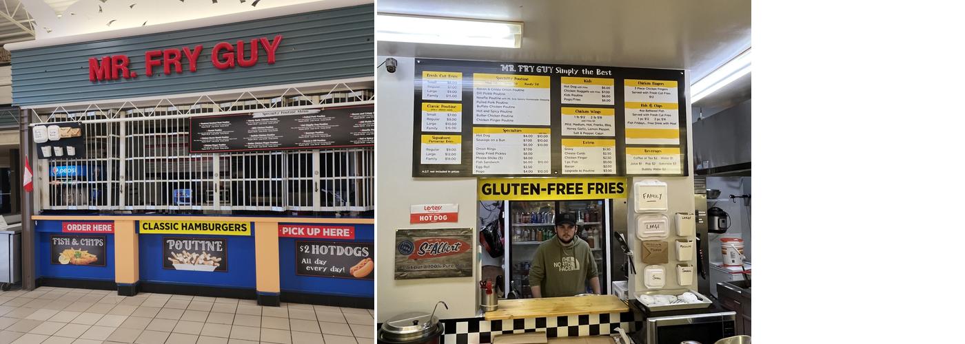 Mr. Fry Guy Menu