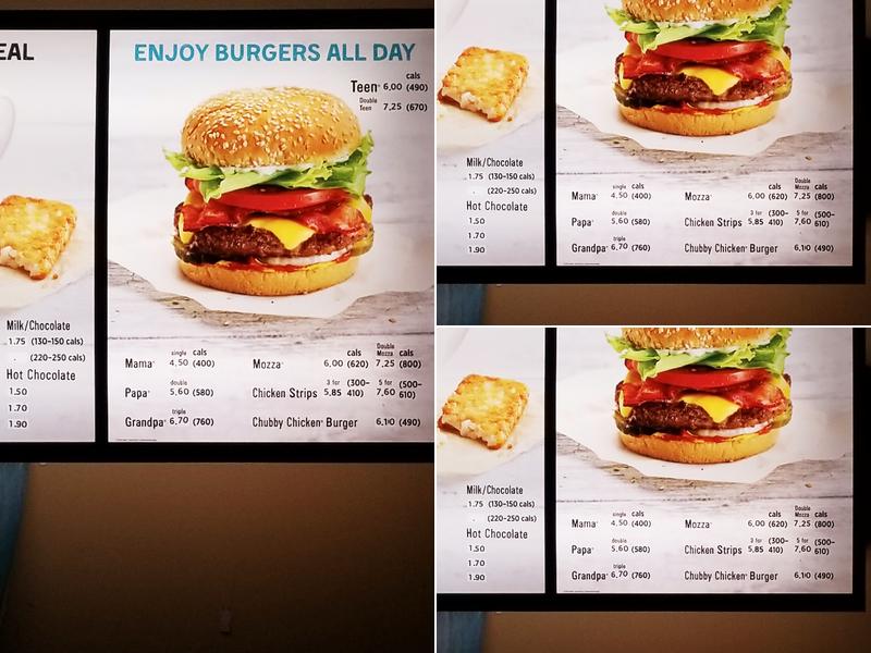 A&W Canada Menu