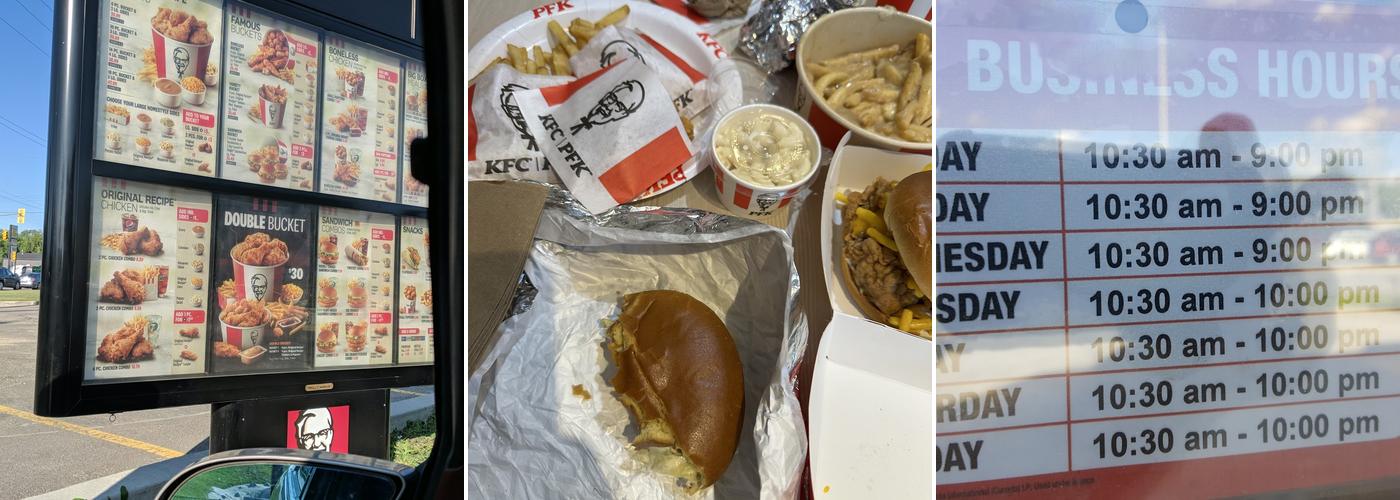 KFC Menu