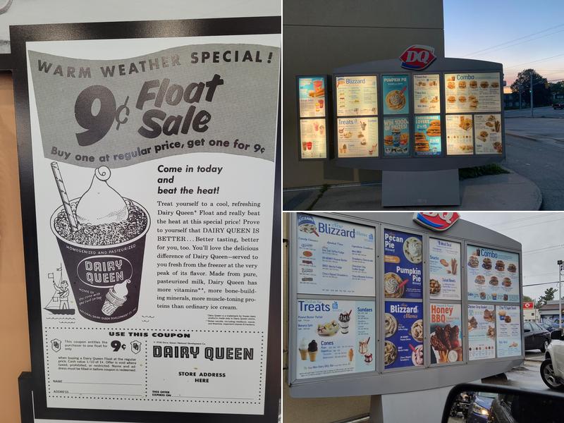 Dairy Queen Menu