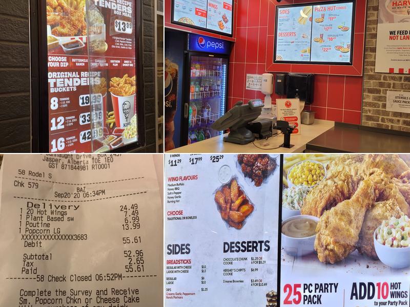 KFC Menu