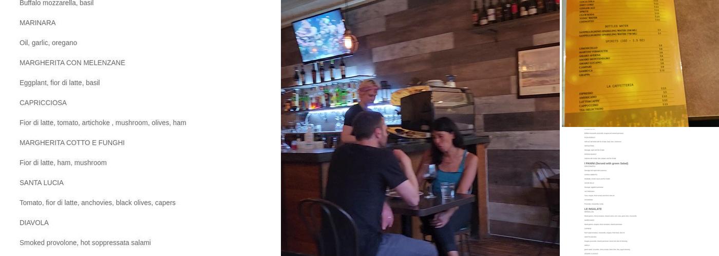 Napoli Centrale Menu