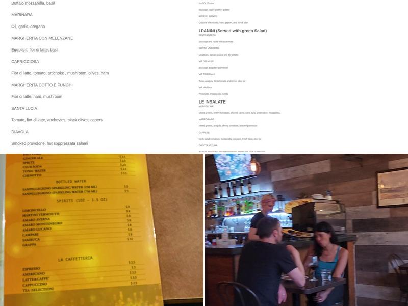 Napoli Centrale Menu