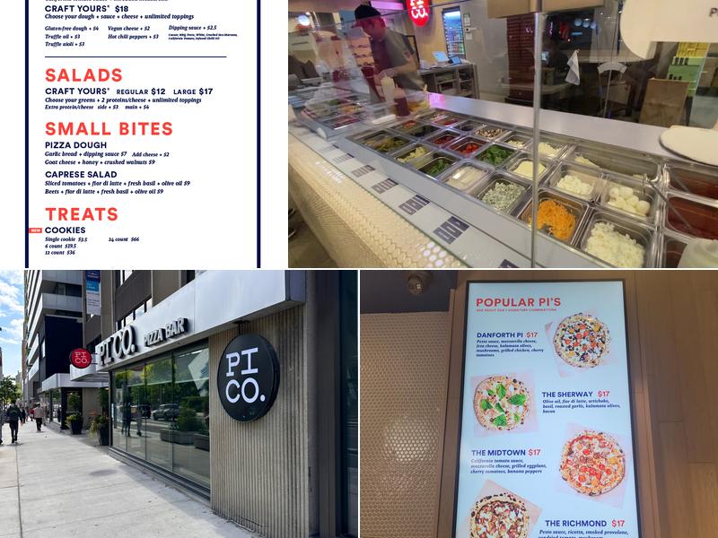 Pi Co. Pizza Bar Menu