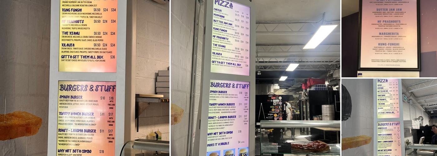 Big Trouble Pizza Menu