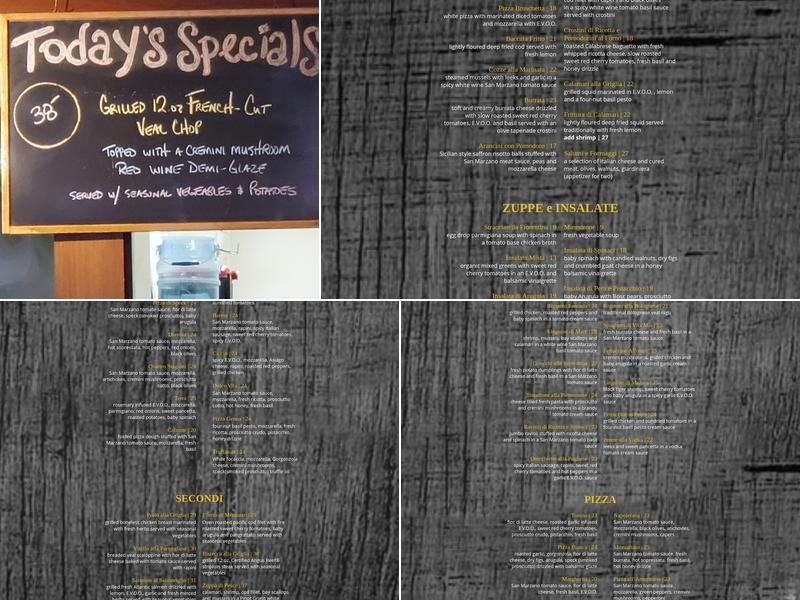 Marcello's Pizzeria Menu