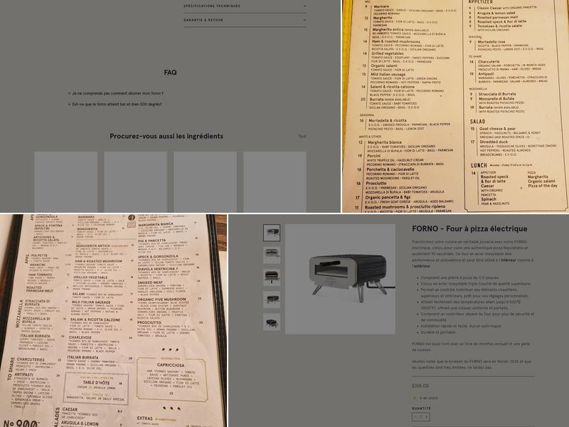 Pizzéria NO.900 - Peel, Montréal Menu