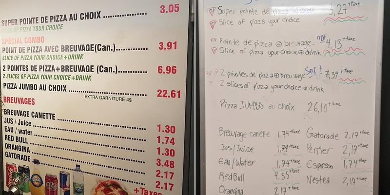 Pizza Dany Menu