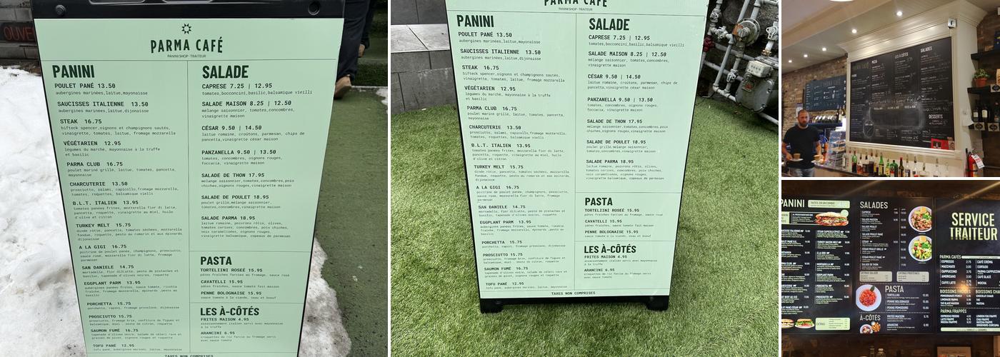 Parma Café Menu