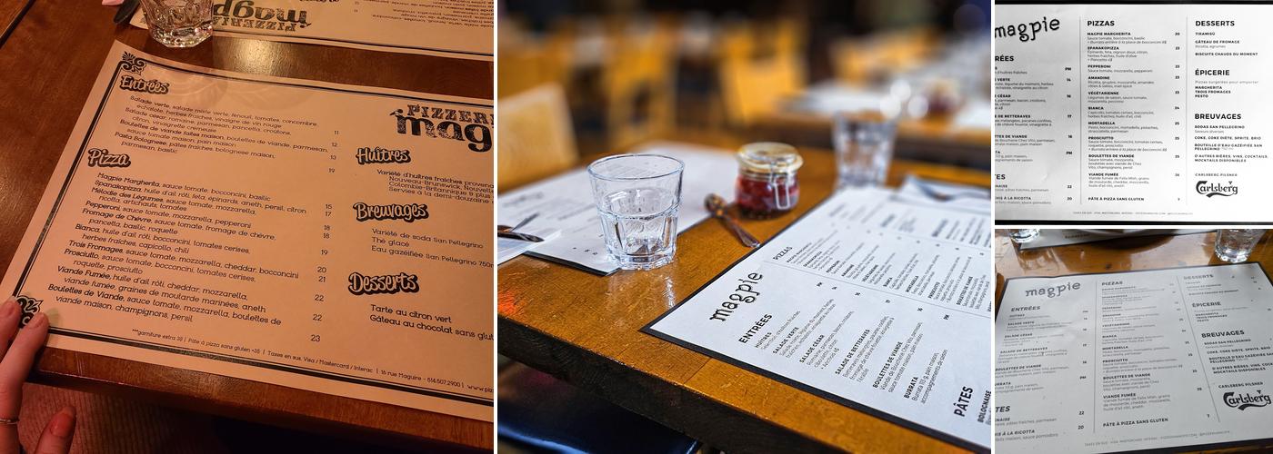 Pizzeria Magpie Mile End Menu