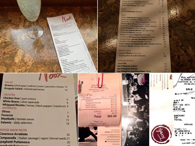 Nook Menu
