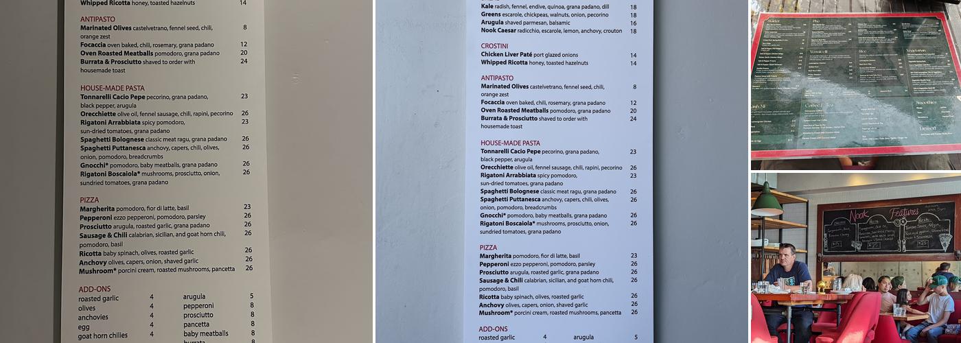Nook Menu