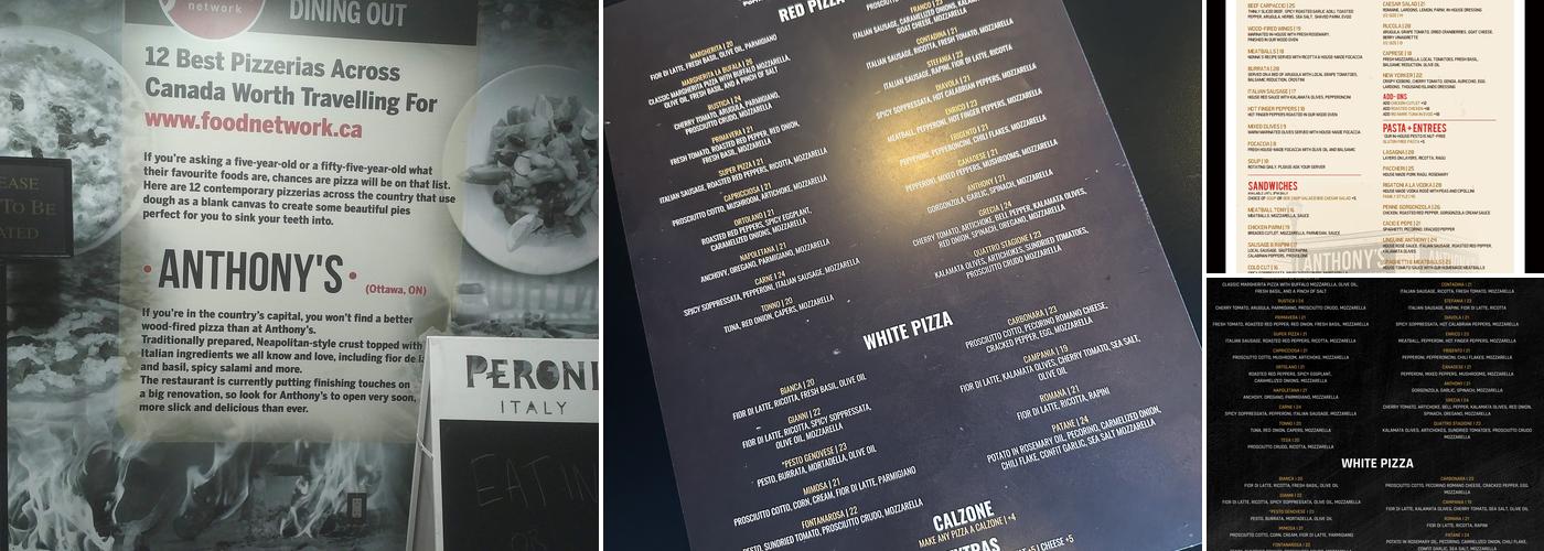 Anthony's Menu