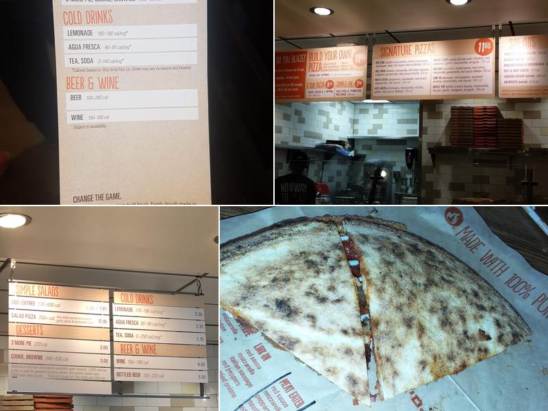 Blaze Pizza Menu