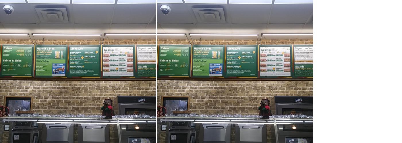 Subway Menu