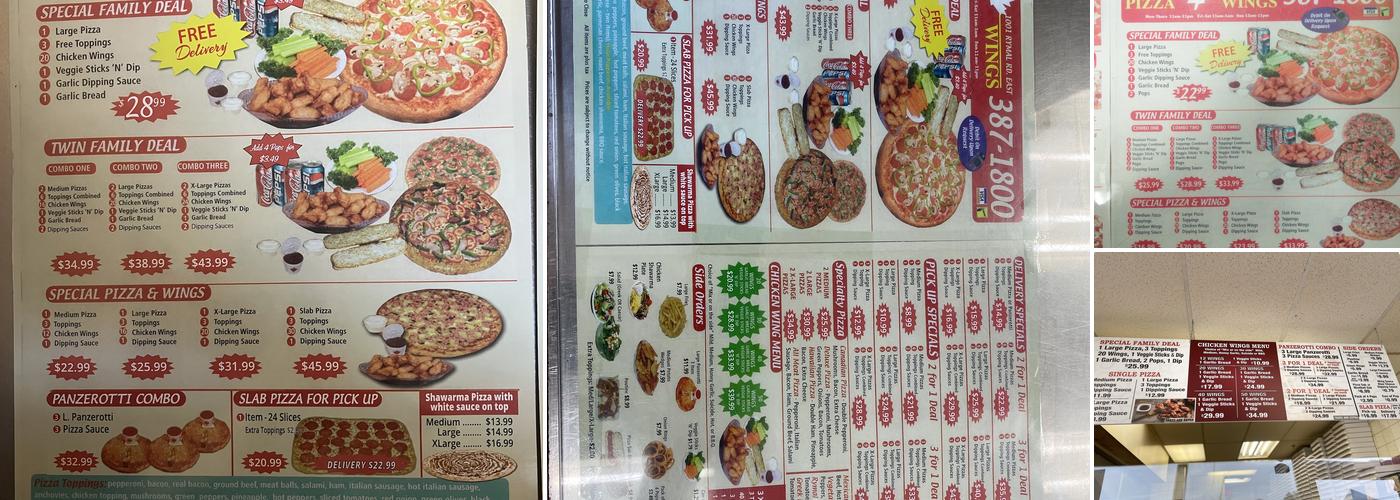 Rymal Pizza-Wings Menu