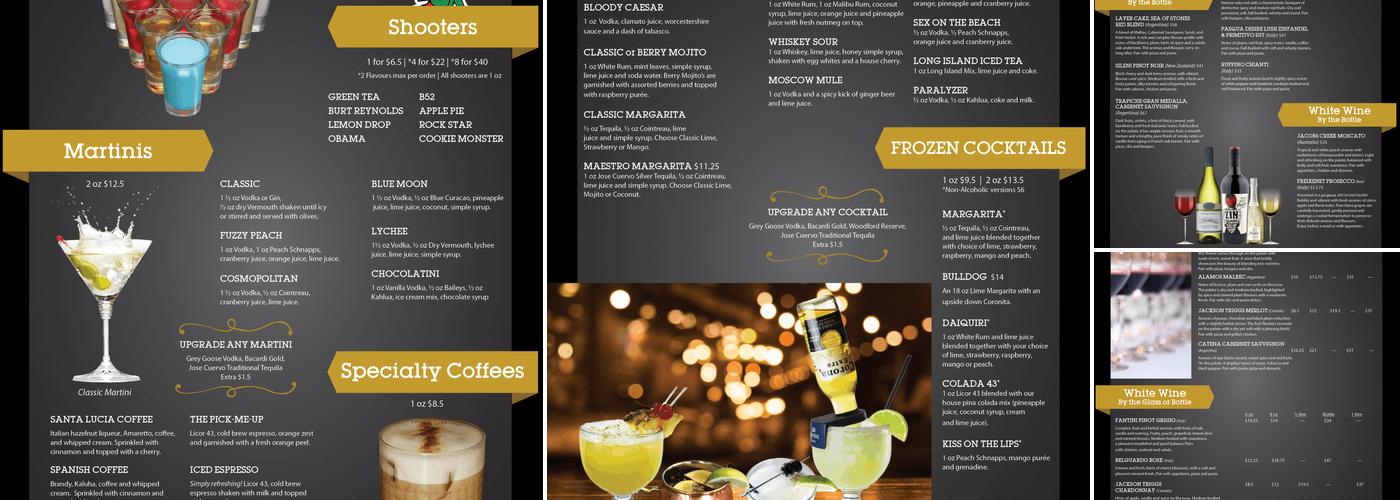 Santa Lucia Pizza Menu