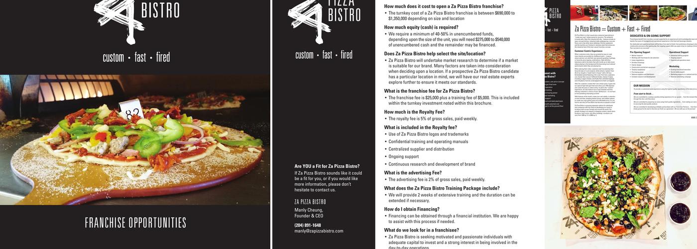 Za Pizza Bistro Express Menu