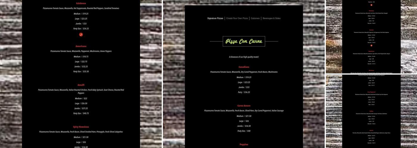 Pizzamunno Oshawa Menu