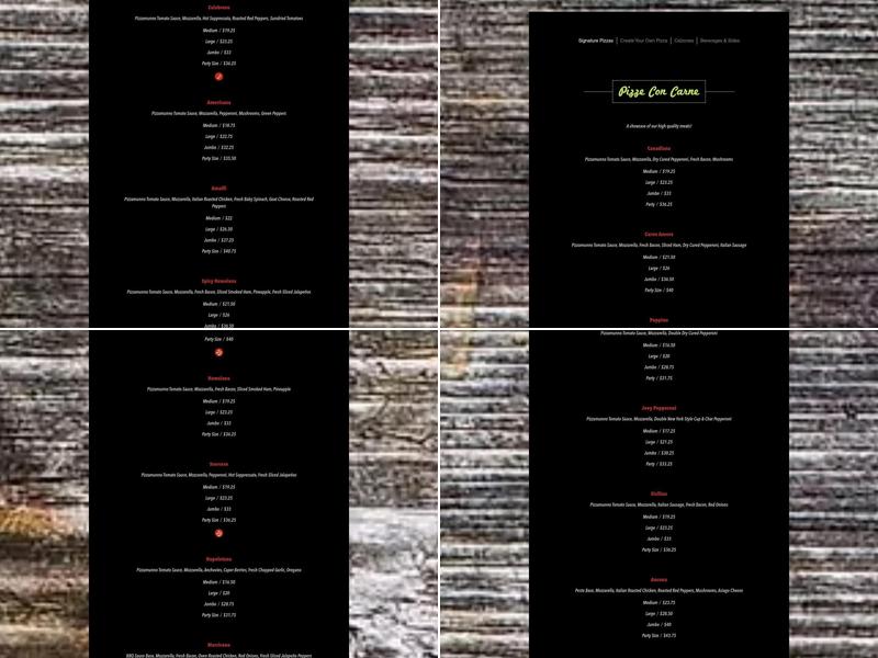 Pizzamunno Oshawa Menu