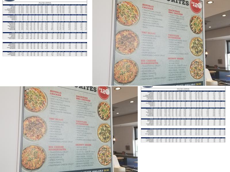 Pizza Studio Canada Menu