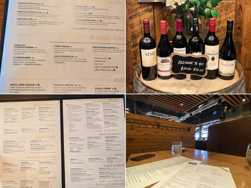 Baxters Landing Menu