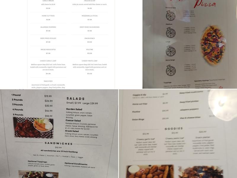 Franklin Pizzeria & Restaurant Menu