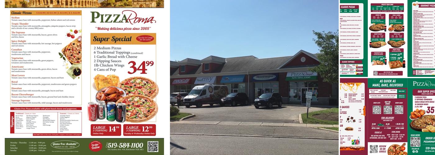 Pizza Roma plus Menu